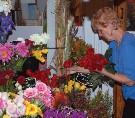 Inside of Redwood Florist in Brunswick