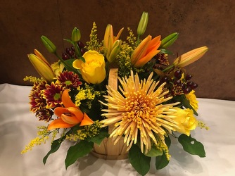 FALL BASKET ARRANGEMENT  from Redwood Florist in New Brunswick, NJ