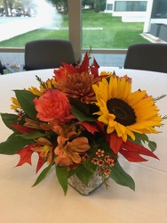 AUTUMN FLOWERS AND FOLIAGE ARRANGEMENT from Redwood Florist in New Brunswick, NJ