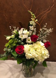 SEASONAL TALL VASE ARRANGEMENT from Redwood Florist in New Brunswick, NJ