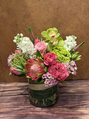 FLORAL FANTASY IN VASE from Redwood Florist in New Brunswick, NJ