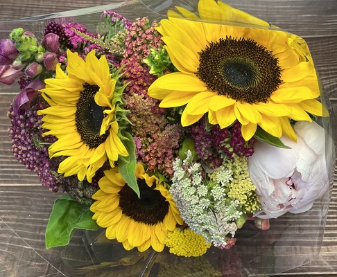 SEASONAL LOCAL WRAPPED BOUQUET from Redwood Florist in New Brunswick, NJ