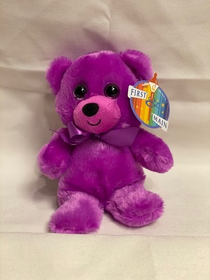 PURPLE BEAR from Redwood Florist in New Brunswick, NJ