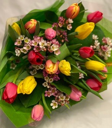 TULIPS WRAPPED  from Redwood Florist in New Brunswick, NJ