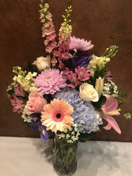 PASTEL TALL VASE  from Redwood Florist in New Brunswick, NJ