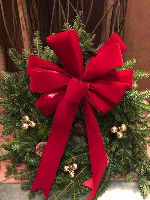10" BALSAM WREATH  from Redwood Florist in New Brunswick, NJ